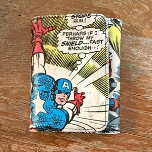 Marvel Black Wallet with Red Logo